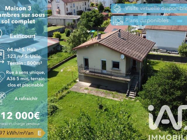 Maison 4 pièces 64 m²