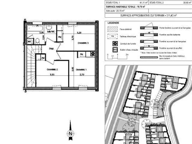 Maison 4 pièces 79 m²