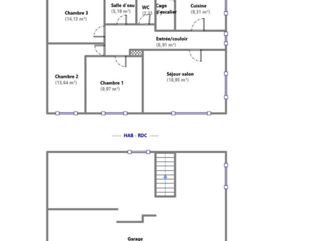 Maison 4 pièces, 82 m² à louer à Coëx 85220
