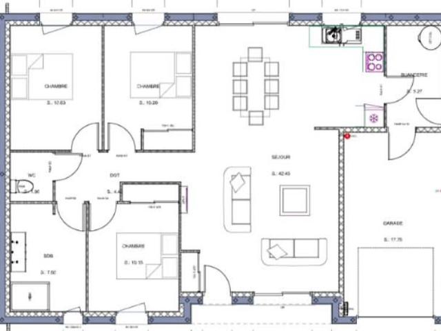 Maison 4 pièces, 93 m² à louer à Avanton 86170