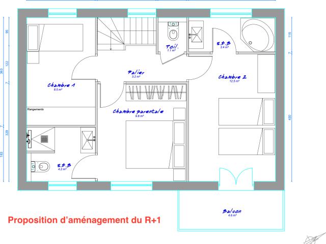Maison 4 pièces 99 m2 jardin 900 m2 et garage