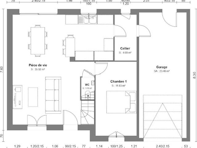 Maison 5 pièces 100 m2