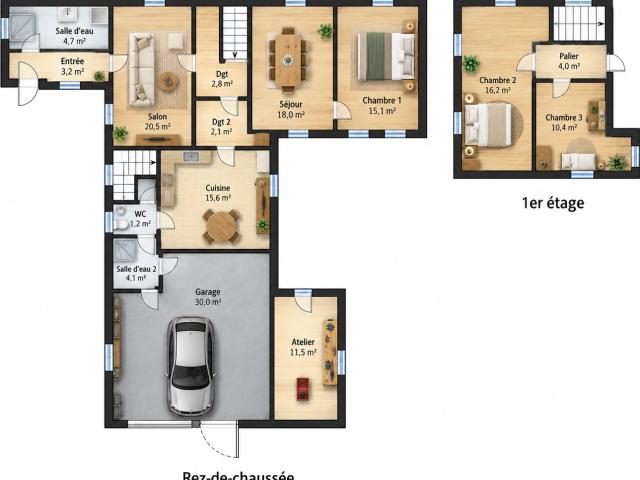 Maison 5 pièces 111 m²