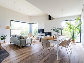 33160, Gironde, Aquitaine - Terrasse, Cheminée
