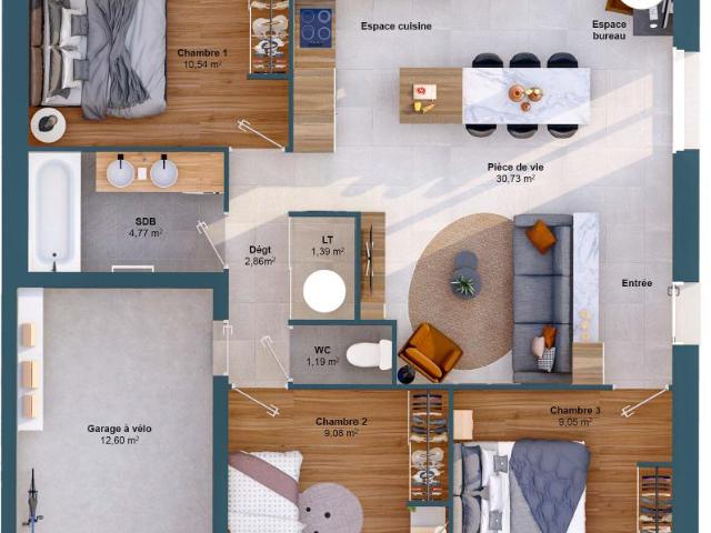 Maison 5 pièces 70 m2