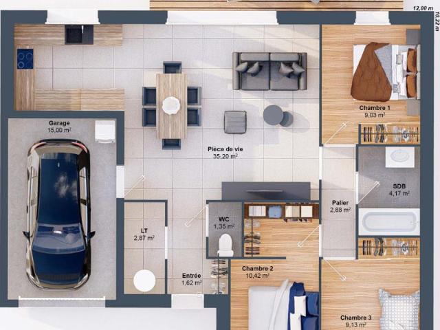 Maison 5 pièces 77 m2