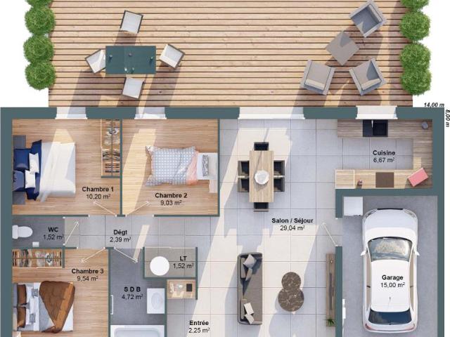 Maison 5 pièces 78 m2