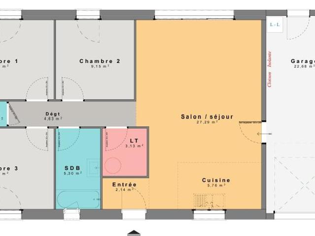 Maison 5 pièces 79 m2