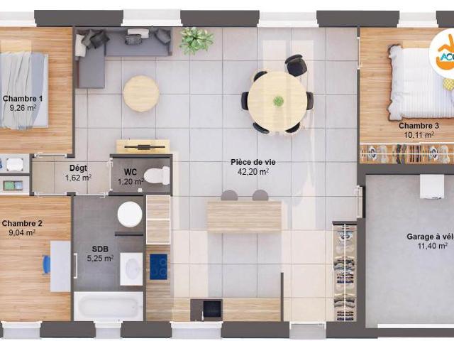 Maison 5 pièces 79 m2