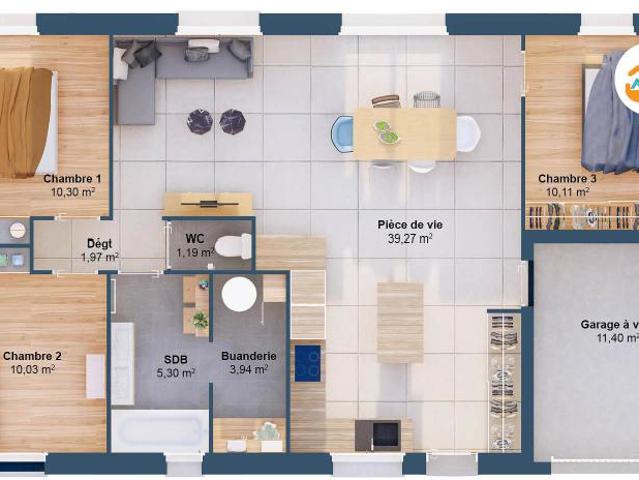 Maison 5 pièces 82 m2