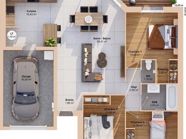 Maison 5 pièces 84 m2