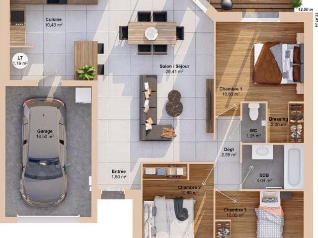 Maison 5 pièces 84 m2