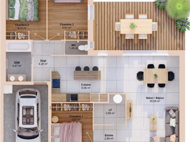 Maison 5 pièces 85 m2