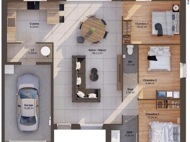 Maison 5 pièces 86 m2