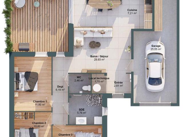 Maison 5 pièces 89 m2