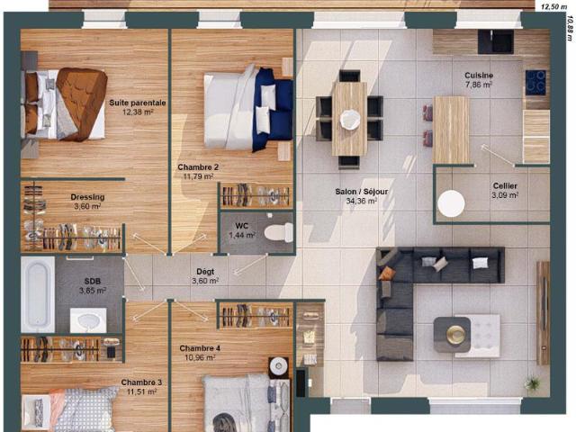 Maison 6 pièces 104 m2