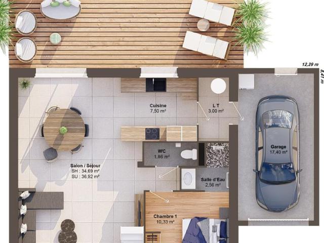 Maison 6 pièces 104 m2