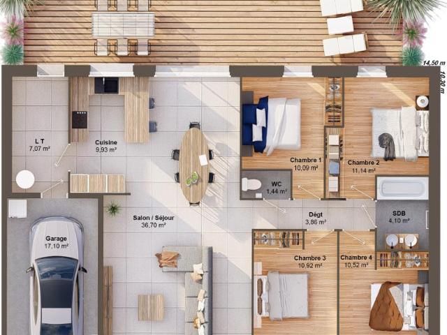 Maison 6 pièces 105 m2