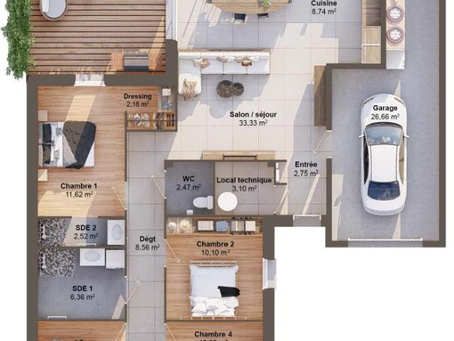 Maison 6 pièces 113 m2