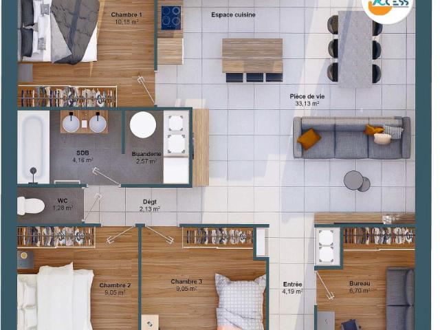 Maison 6 pièces 82 m2