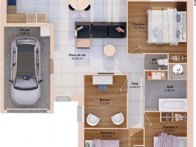 Maison 6 pièces 85 m2