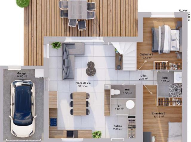 Maison 6 pièces 99 m2