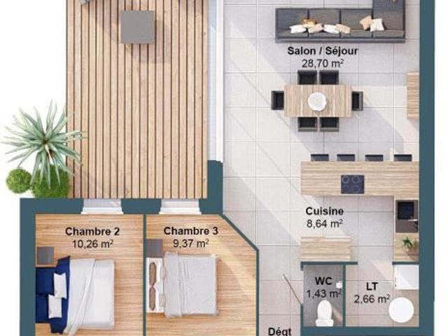 Maison 6 pièces 99 m2