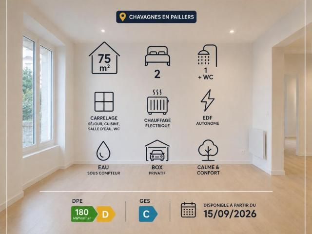 Maison 75m2 3 pièces