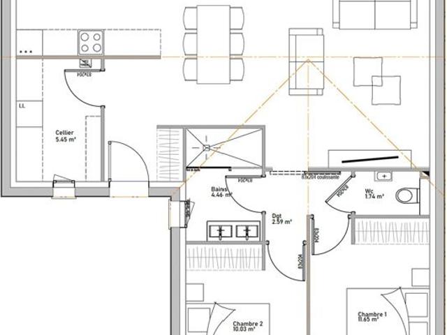 Maison 80.3 m² avec terrain à SURGERES