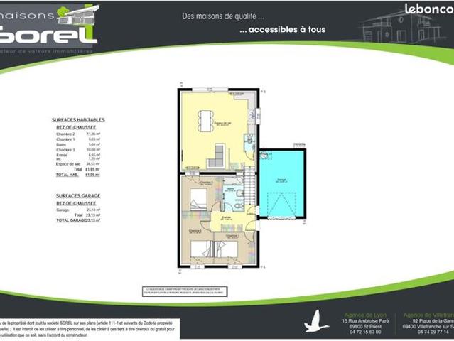 Maison 81.95 m² avec terrain à SEPTEME 38