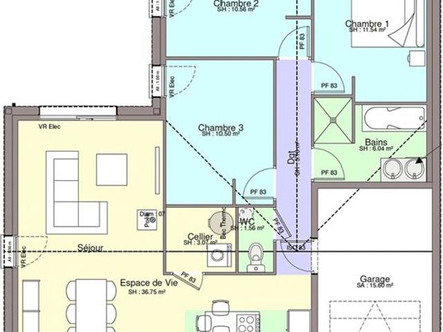 Maison 85.18 m² avec terrain à BOUGUENAIS 44