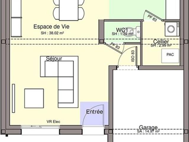 Maison 88.01 m² avec terrain à LA GARNACHE 85