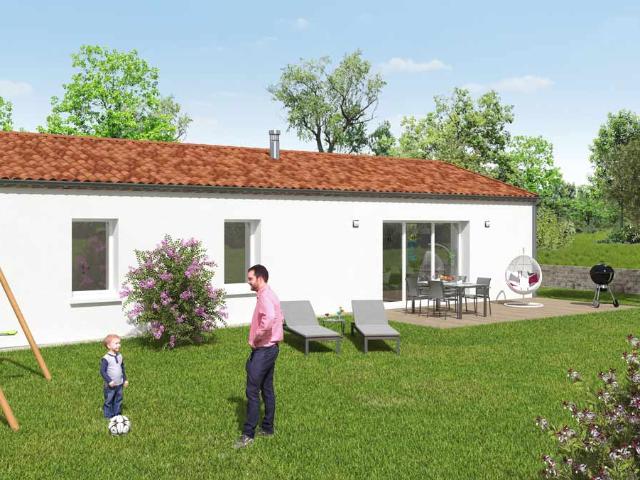 Maison 92m² 4pièces + Terrain de 483 m² à SAINT GERVAIS