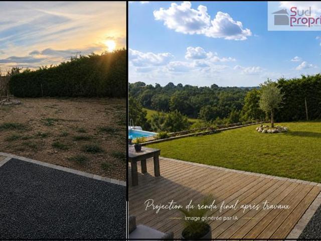 Maison contemporaine vue Pyrénées