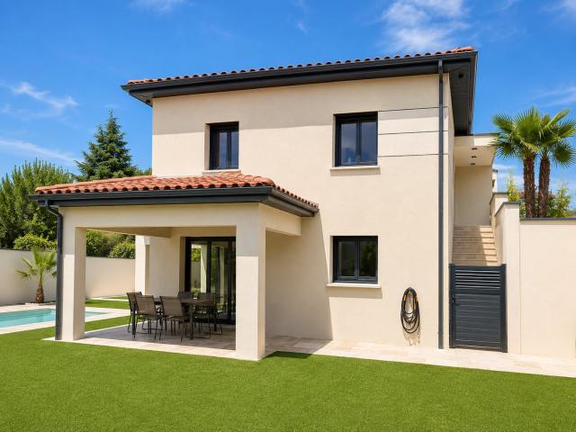 Maison contemporaine avec piscine 4 Chambres 136m² Chanas