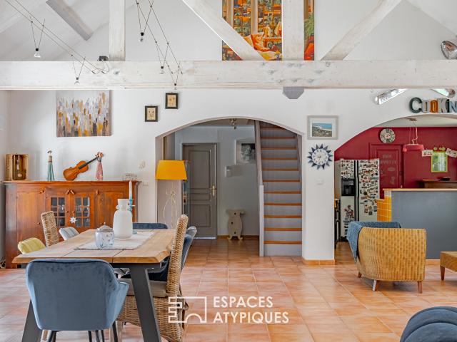 Maison contemporaine avec piscine