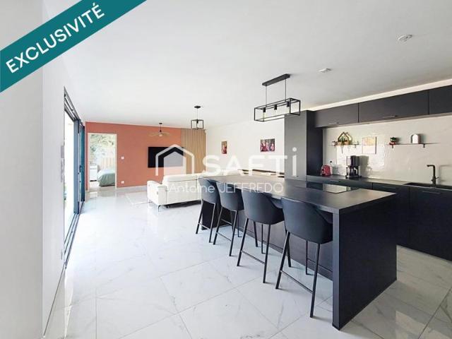 Maison contemporaine avec piscine, coup de coeur