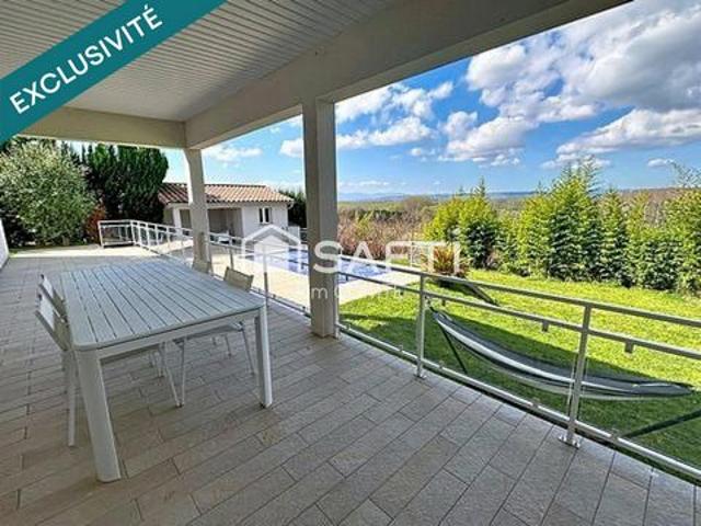 Maison contemporaine de plain pied avec piscine – Environnement privilégié à Moras en Valloire Drôme !