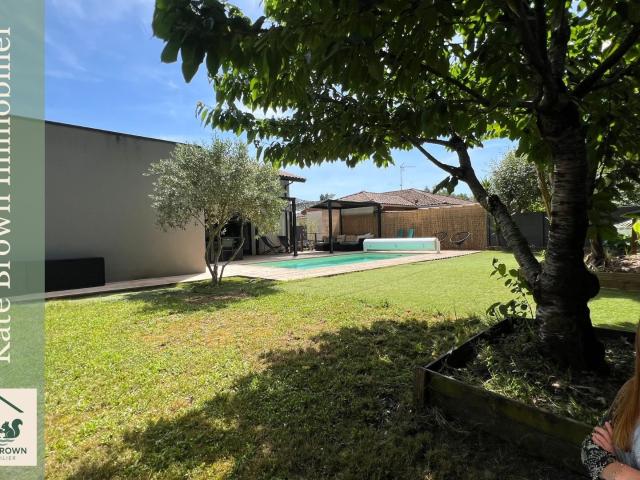 Maison contemporaine familiale avec suite parentale, 4 chamb. 219m² Seignosse