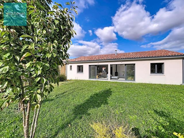Maison contemporaine récente, plain pied à vendre, 5 pièces. 101m² Villefranche de Lauragais