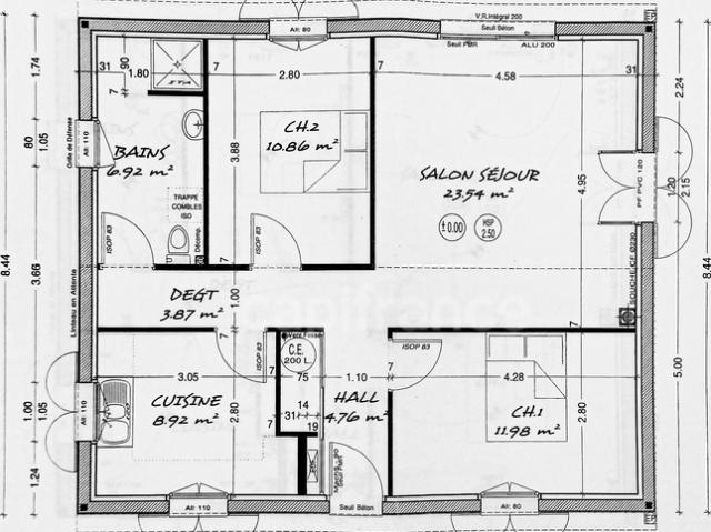 Maison à vendre 3 pièces NOTRE DAME DE SANILHAC 24
