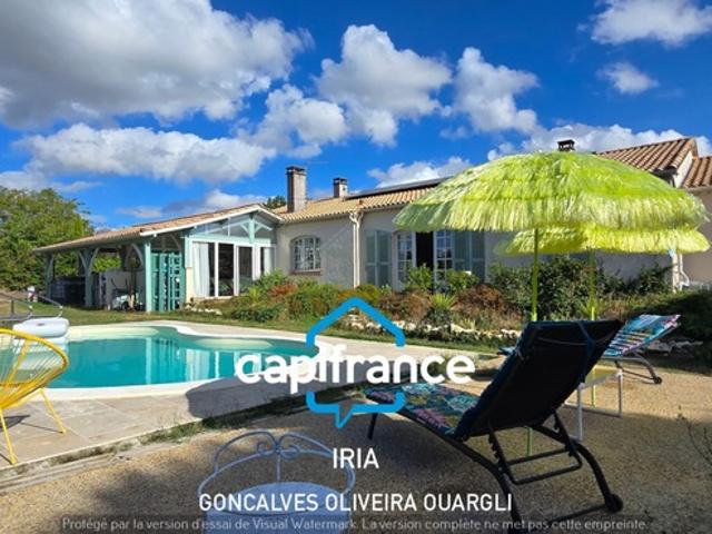Maison à vendre 5 pièces SAINT AMANS DU PECH 82 avec piscine et parc arboré de 3500m²