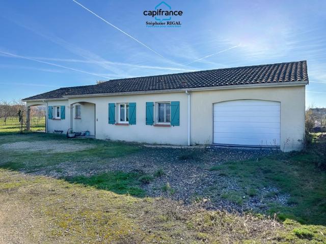 Maison à vendre 5 pièces SAINT VITE 47 maison de 96m2 sur terrain clos de 1868m2