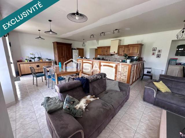 Maison à vendre avec sa ferme agricole de 63 ha en Prod laitière