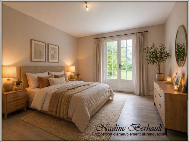 Maison à vendre Girolles 45, sous sol complet, 2 chambres, 4 garages, à rénover. Terrain 2000 m2. 25 mn gare Montargis, 1h30 Paris