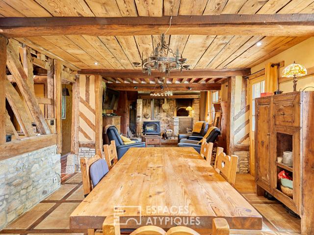 Maison à colombages à l'esprit chalet Savoyard
