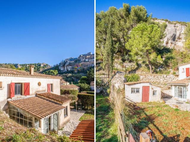 Maison à vendre aux Baux de Provence avec vue panoramique et potentiel d’extension