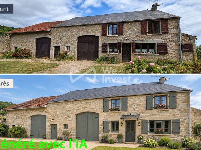 Longère Bourguignone 4 pièces et dépendances 97m² Marigny l'Église