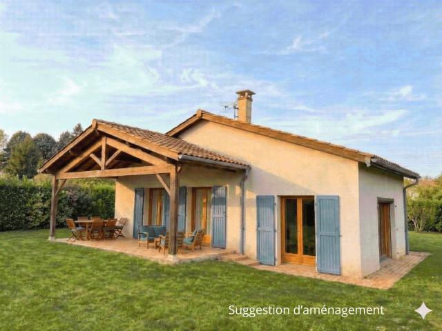 Maison au calme 120m2 et 1000 m2 de terrain. à 10 minutes de l’autoroute
