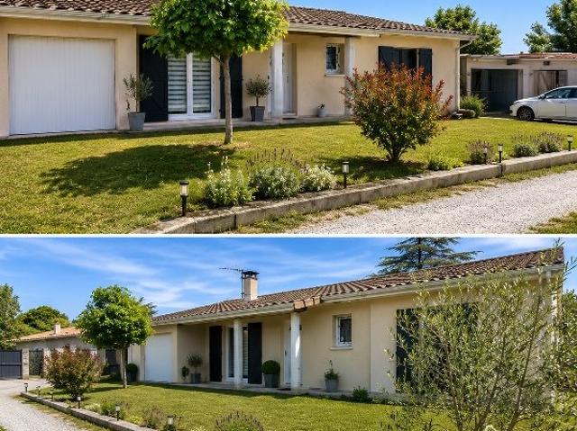 Maison avec jardin, 3 chambres 90m² Ayguemorte les Graves